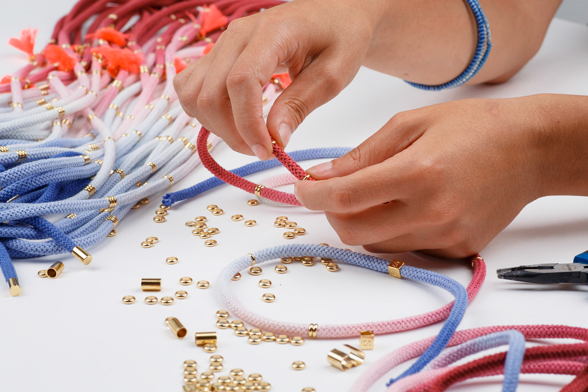 Staged Products Photography - Blue and True