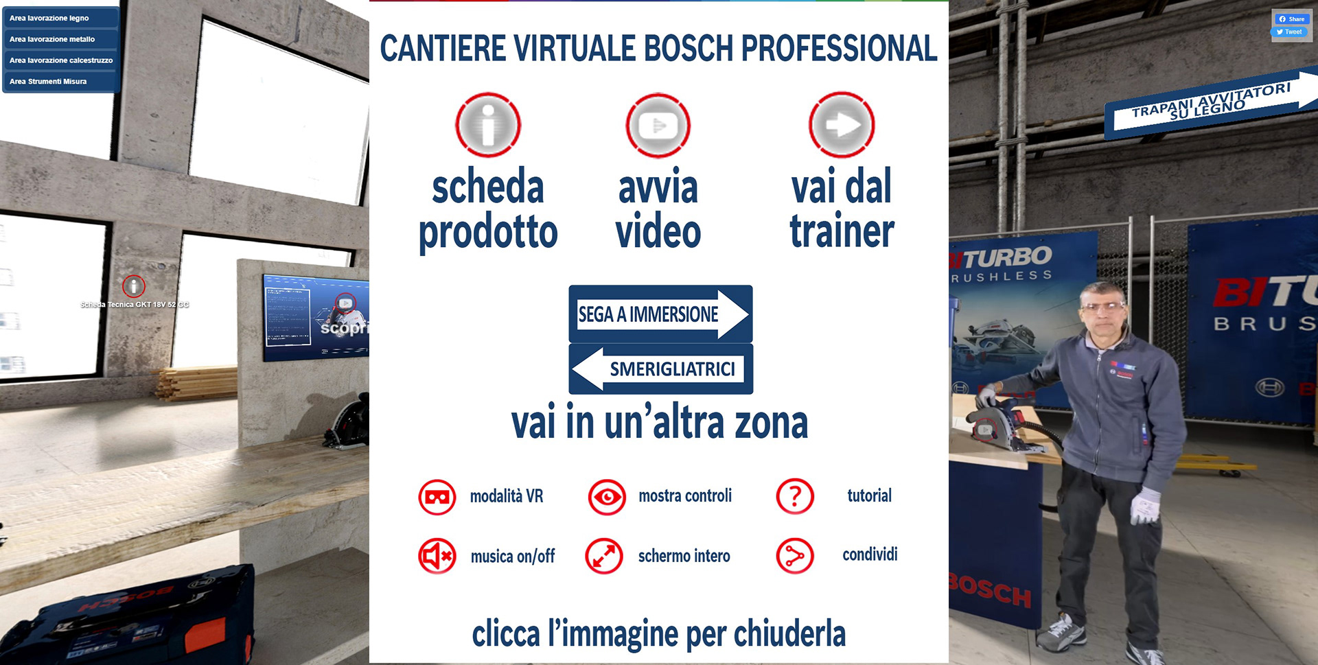 Virtual Tour Server Side Bosch Elettroutensili Professional e Accessori