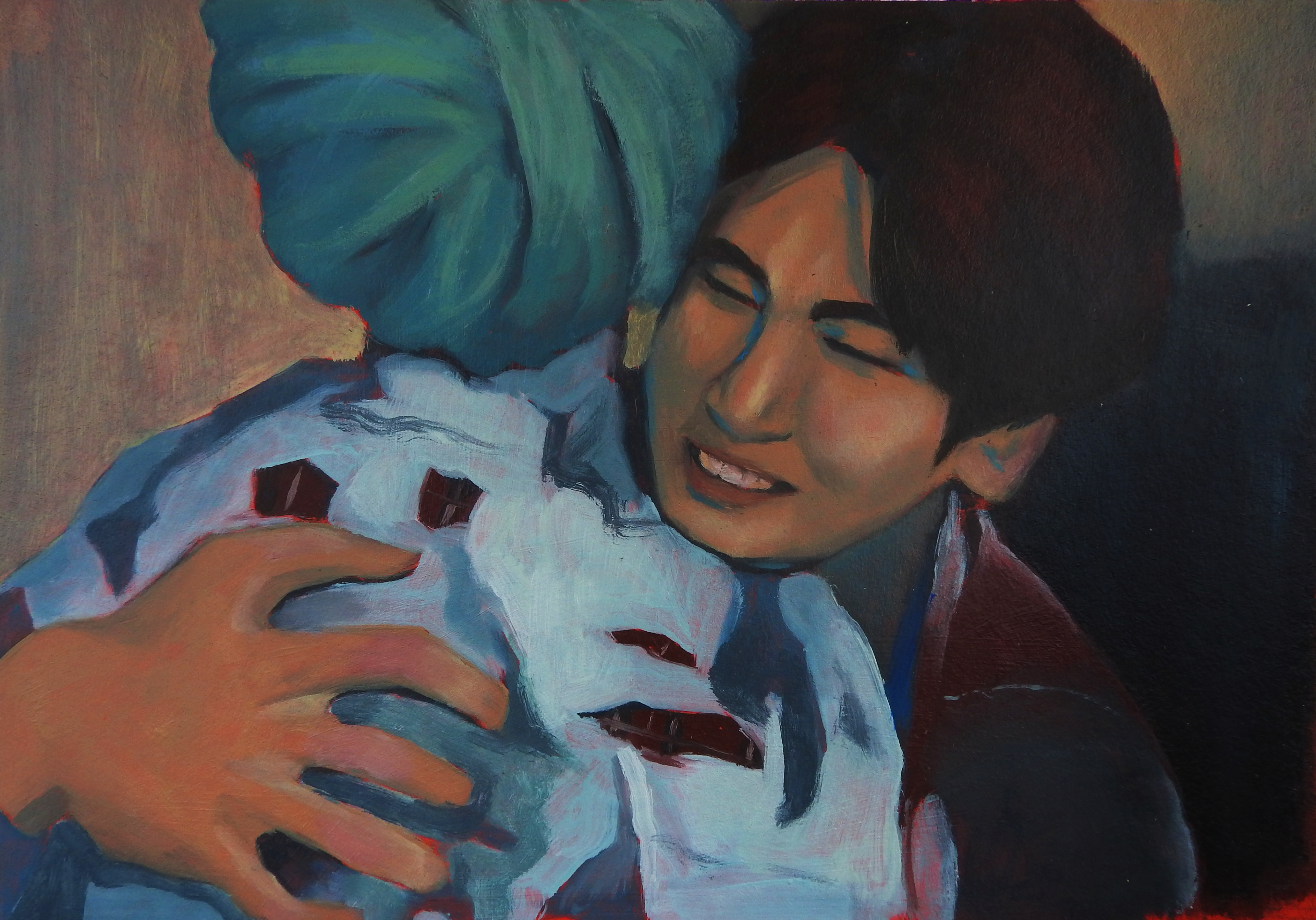 Study Run - BTS - oil painting