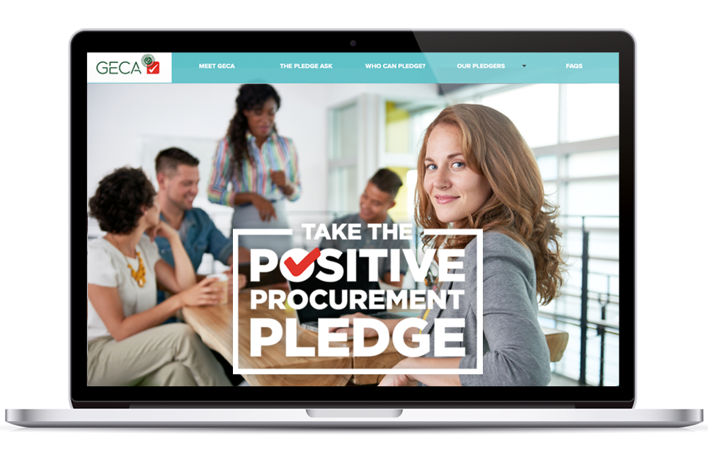 Website Design GECA Pledge website
