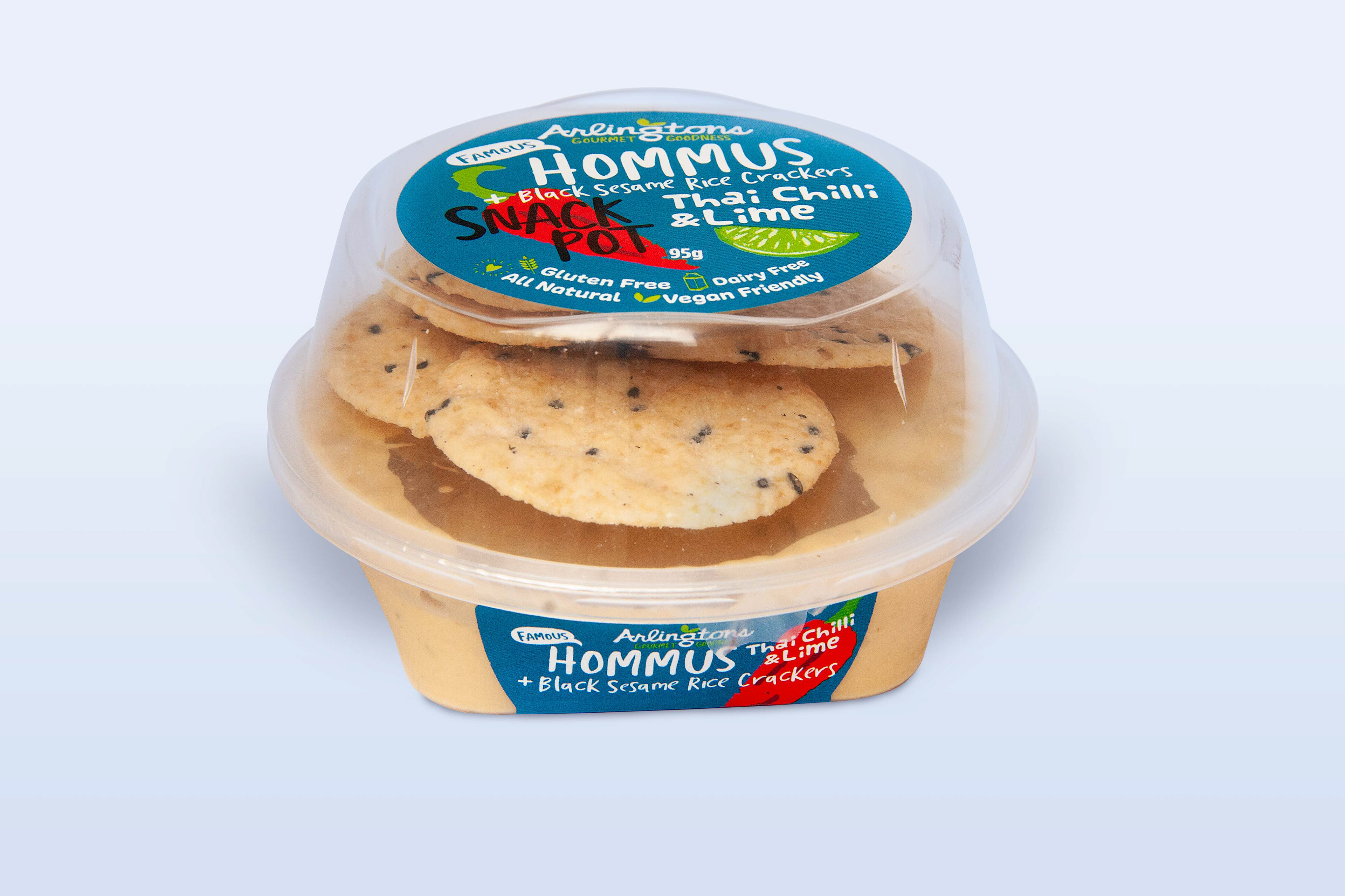 Arlingtons Thai Chilli & Lime Hummus Snack pot