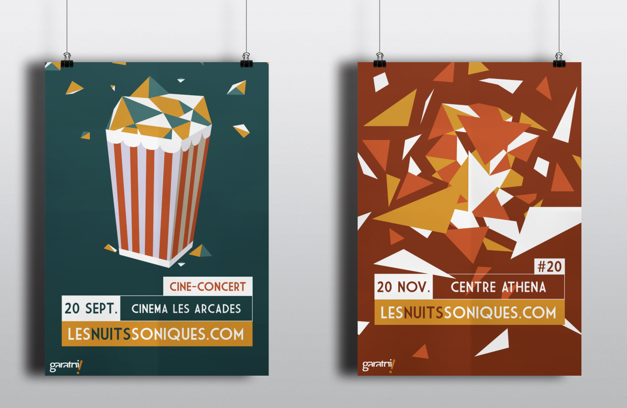 - Propositions d'affiches pour le festival Les Nuits Soniques -