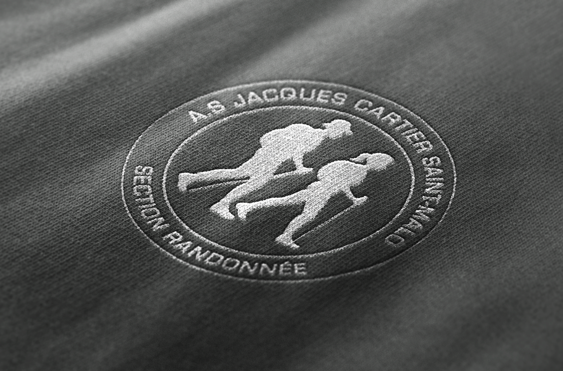 - Création d'un logo pour l'association Jacques Cartier de Saint-Malo, pôle randonnée -