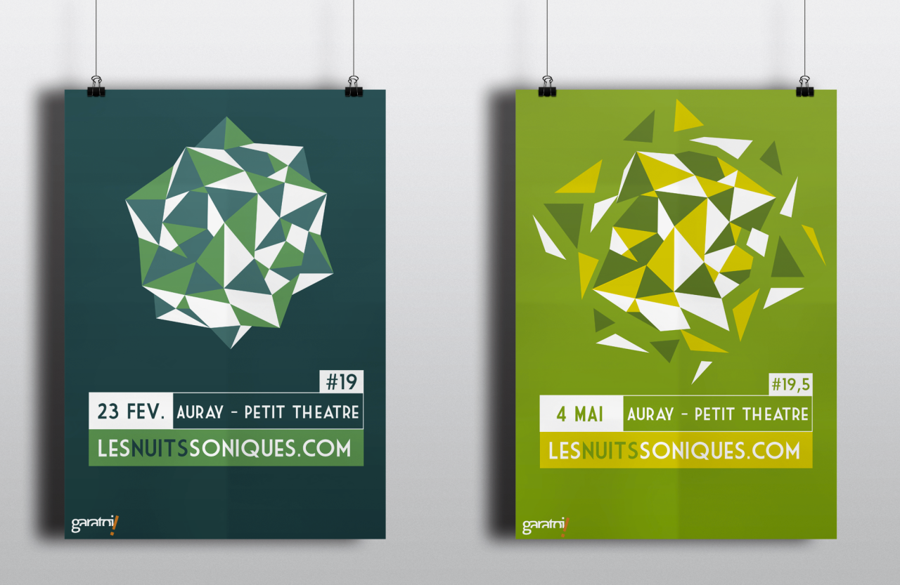 - Propositions d'affiches pour le festival Les Nuits Soniques -