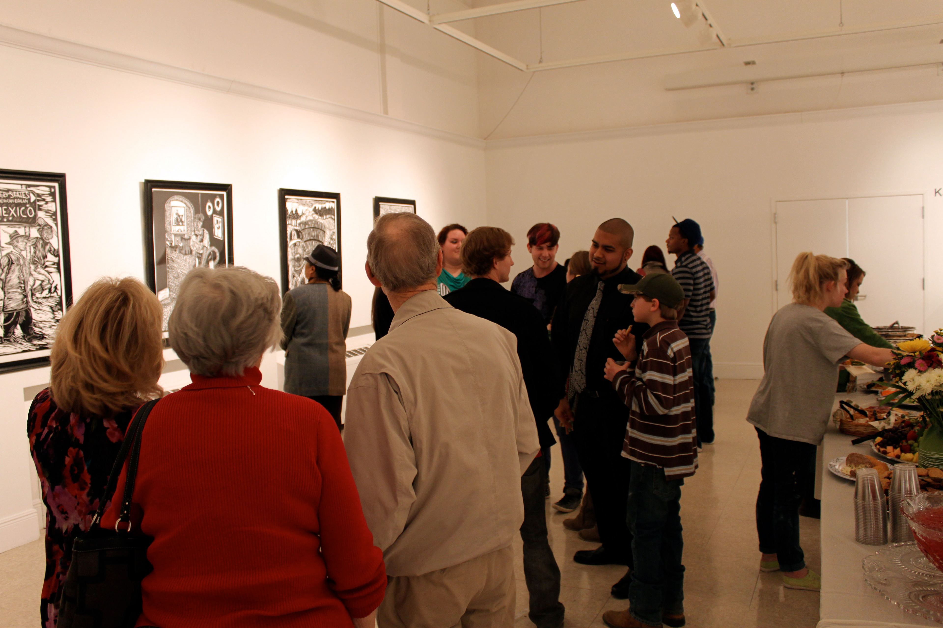 My Red, White, and Blue Exhibition Reception
