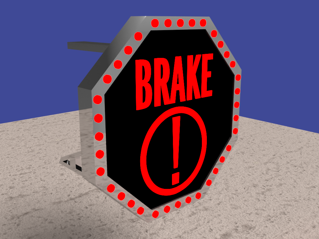 "Brake" Transport Safety Logic (TSL) 3D model created in Adobe Dimension