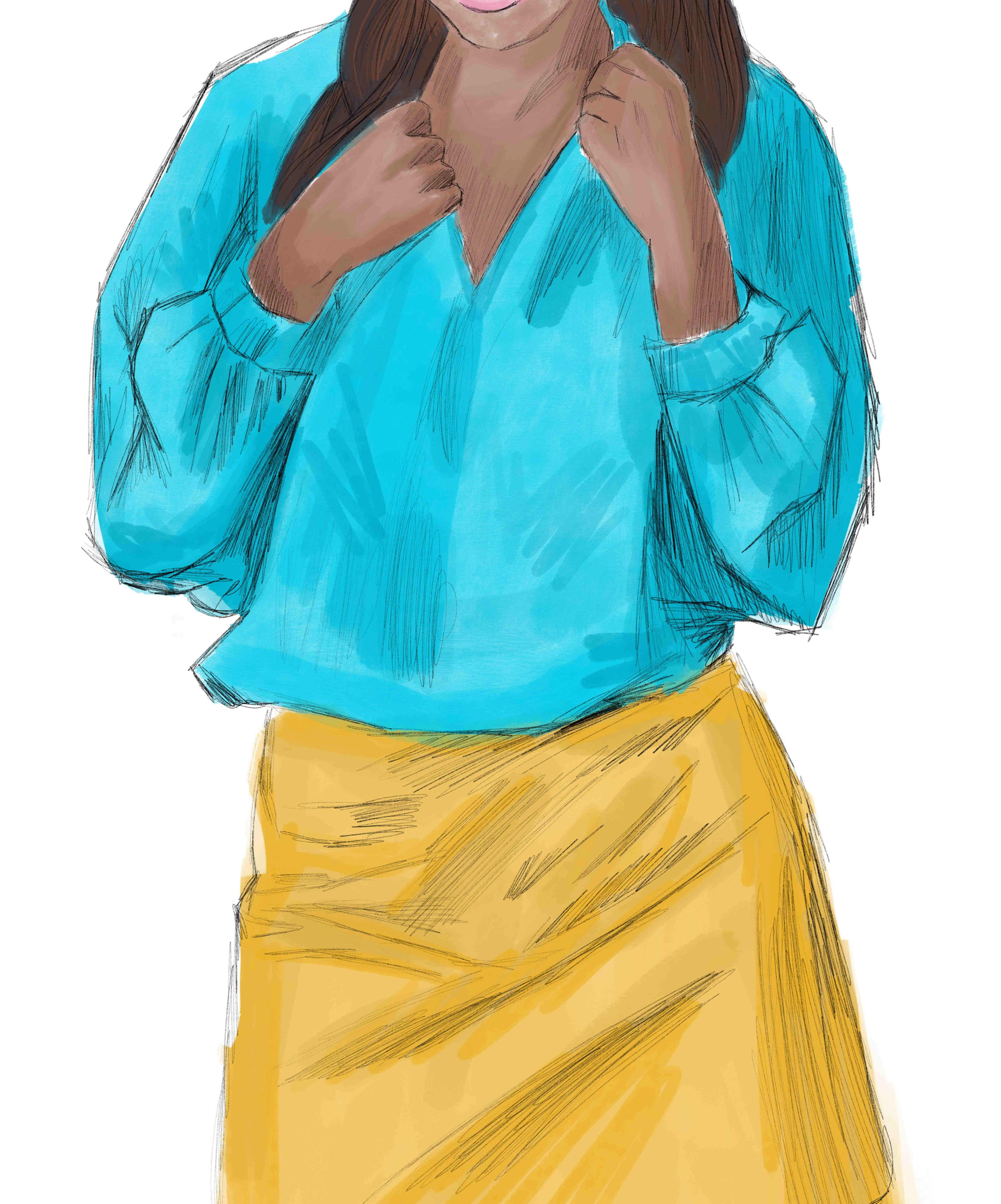 Fashion Illustration (Invitation Oxford Magazine Cover)