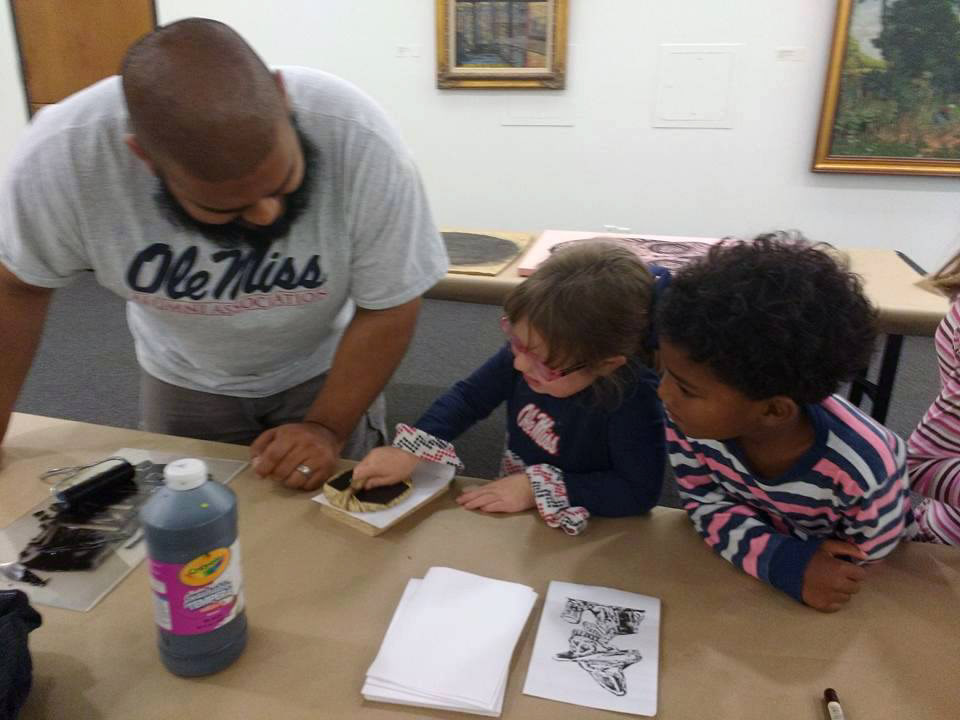 Demoing at the University of Mississippi Museum