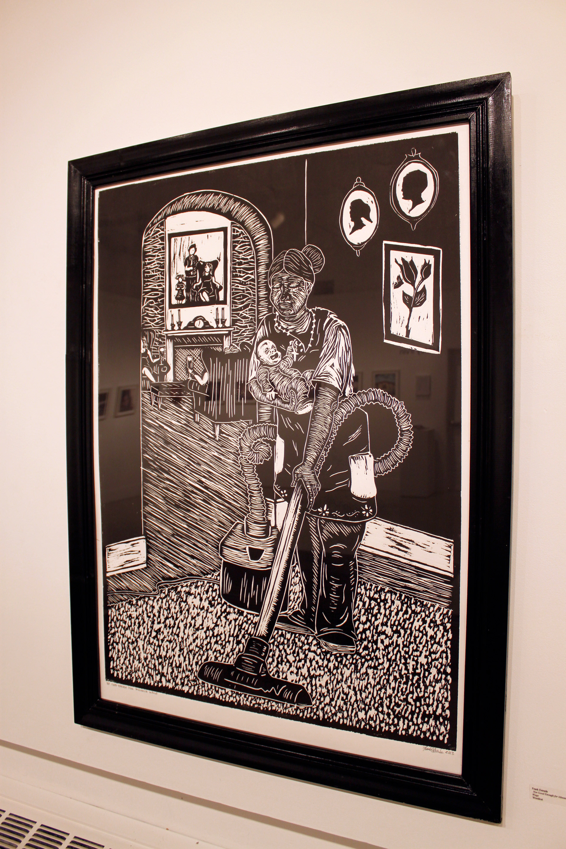 "Not Good Enough for Minimum Wage" | Woodcut | 2'x4'