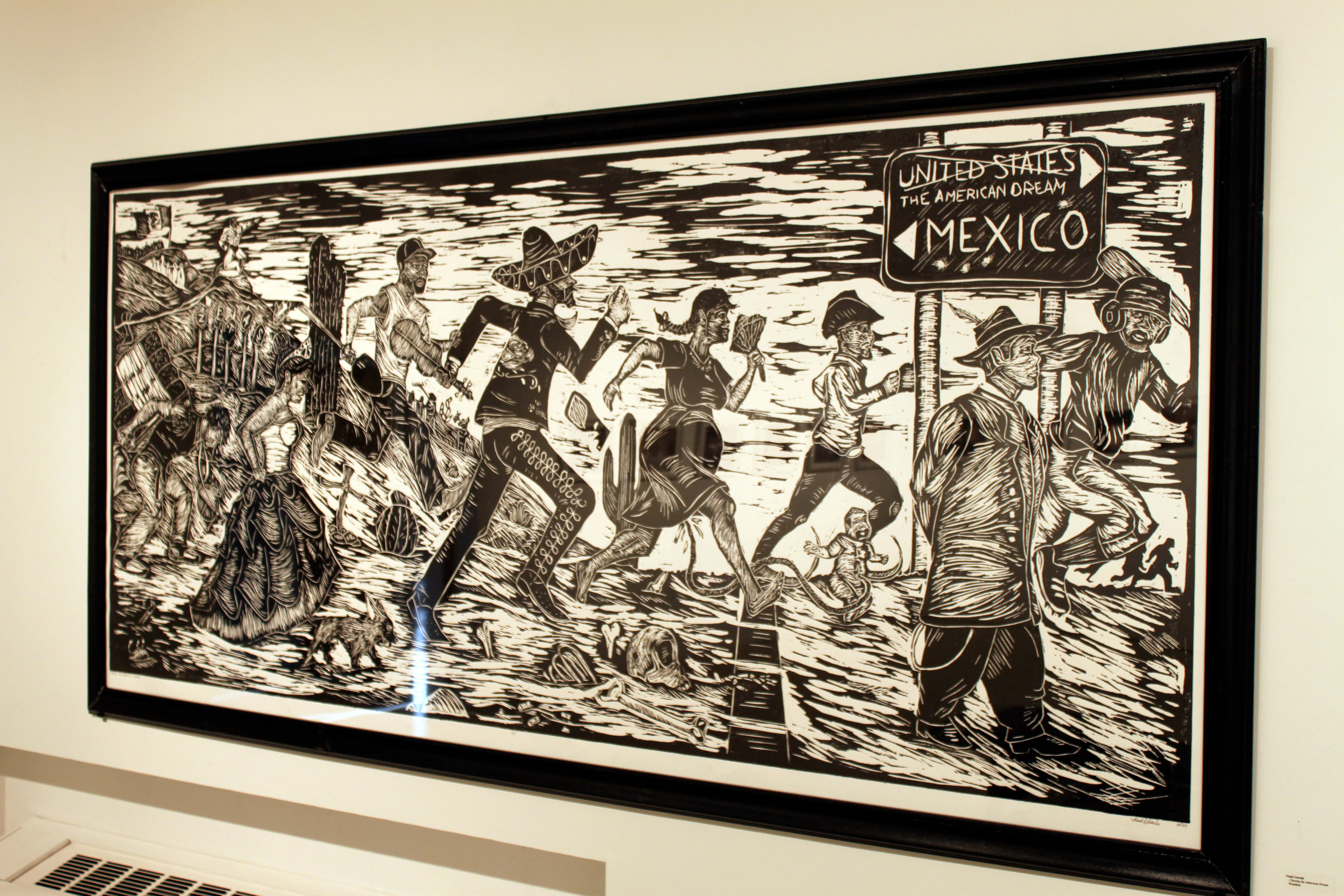 "Chasing the American Dream" | Woodcut | 4'x8''