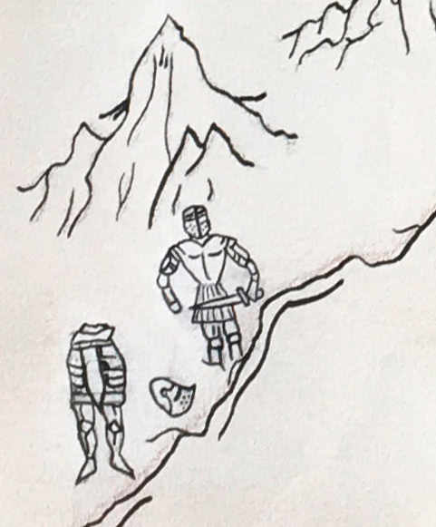 Statues de chevaliers