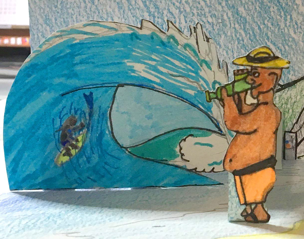 Le photographe et le surfeur