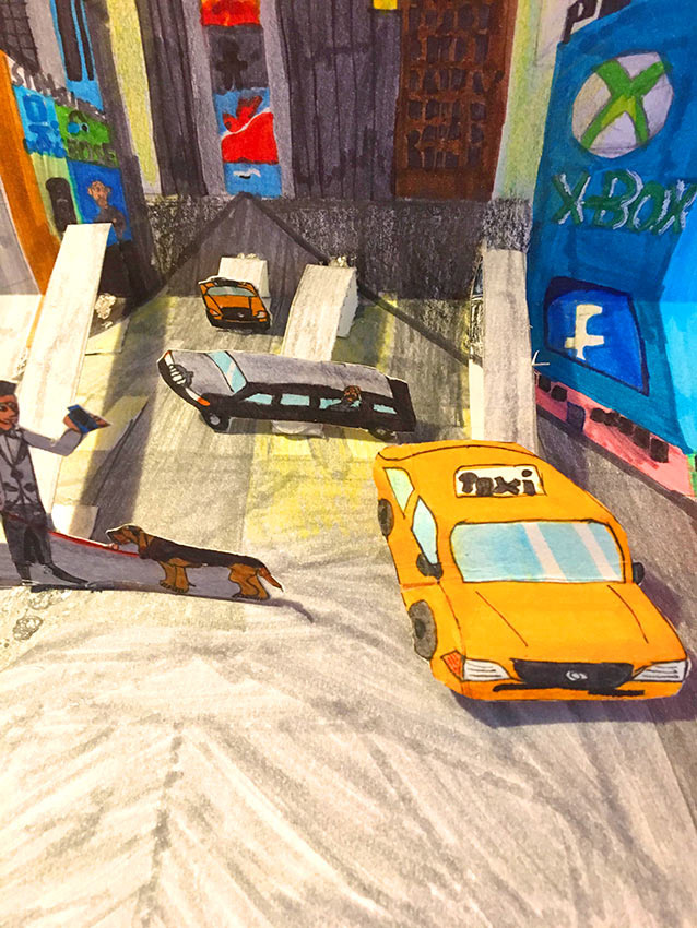 Taxis jaunes et limousines