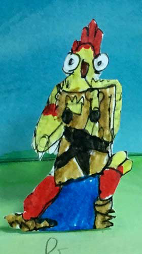 Le skin poulet et sa danse mythique