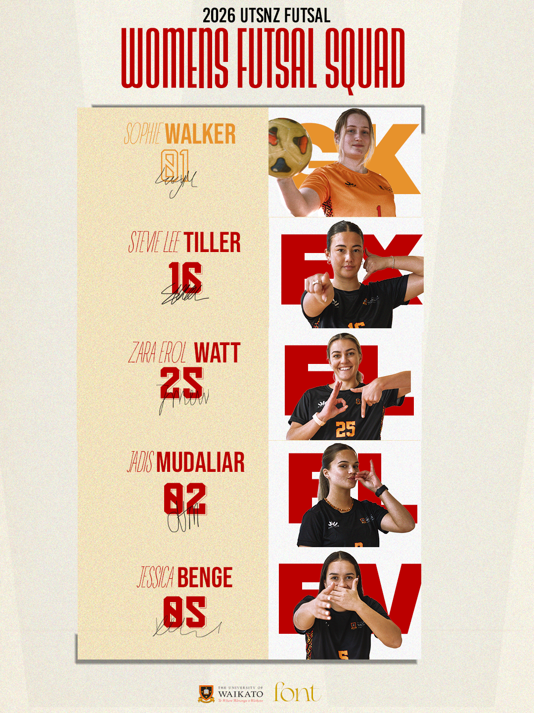 Futsal Team Announcement