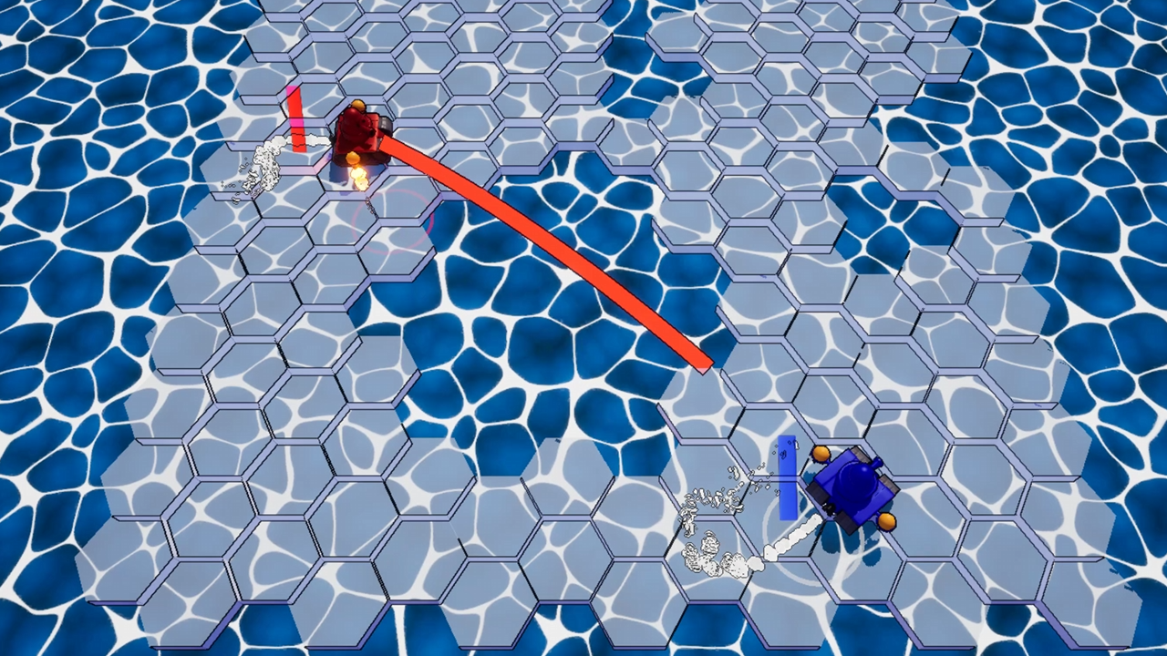 The map was size was chosen to deliberately prevent players from hiding in areas out of enemy rocket range.