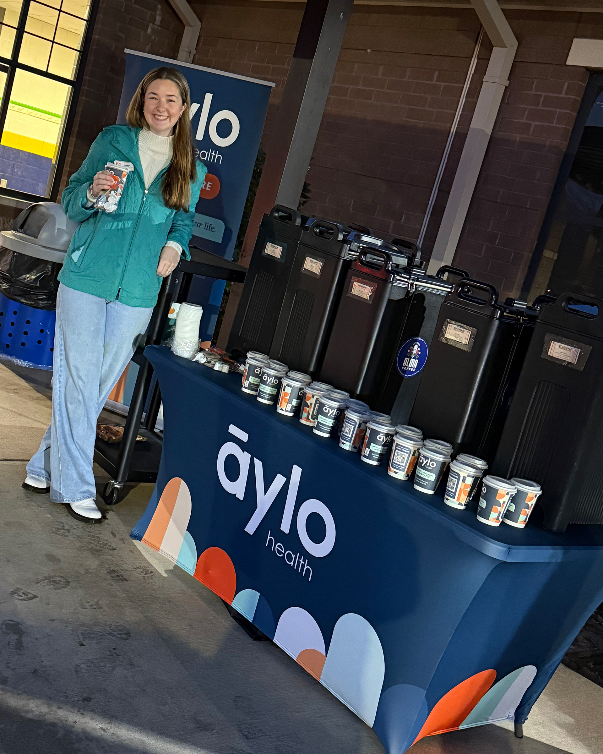 Coffee Pop-up Setup.