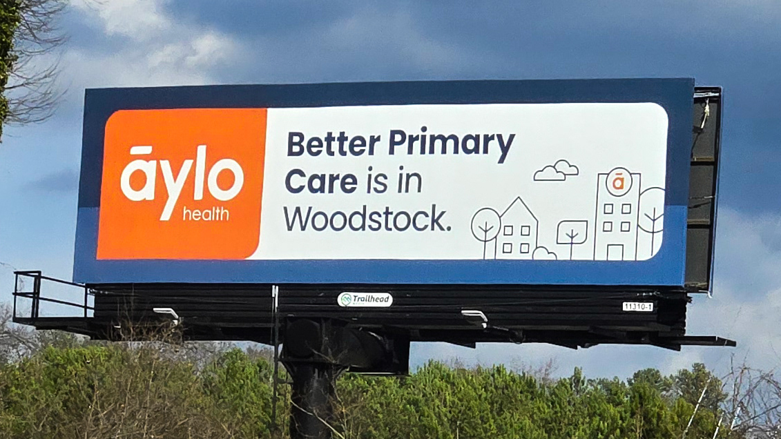 Location launch billboard design.