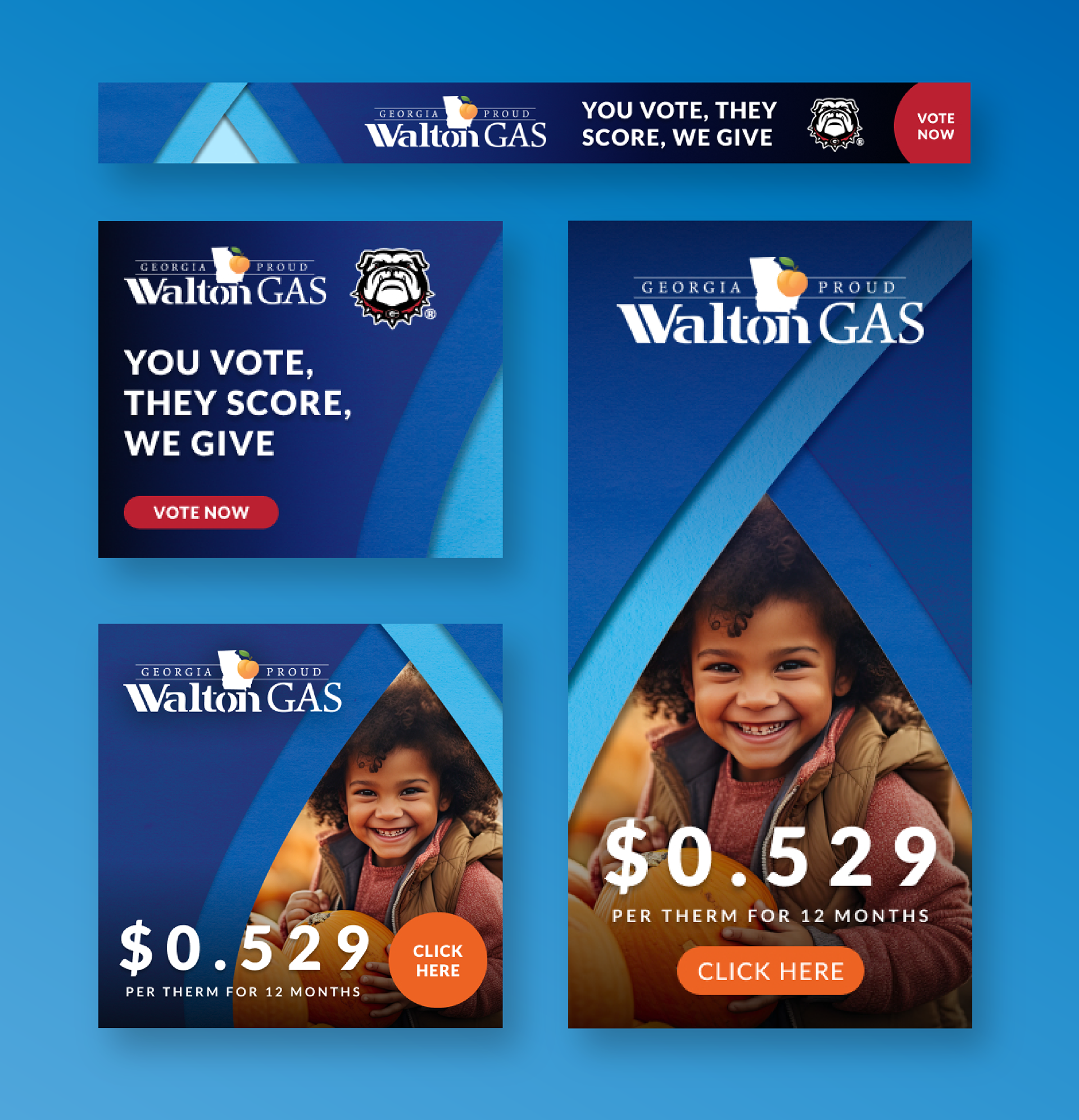 UGA Partnership and Monthly Rates Display Ads