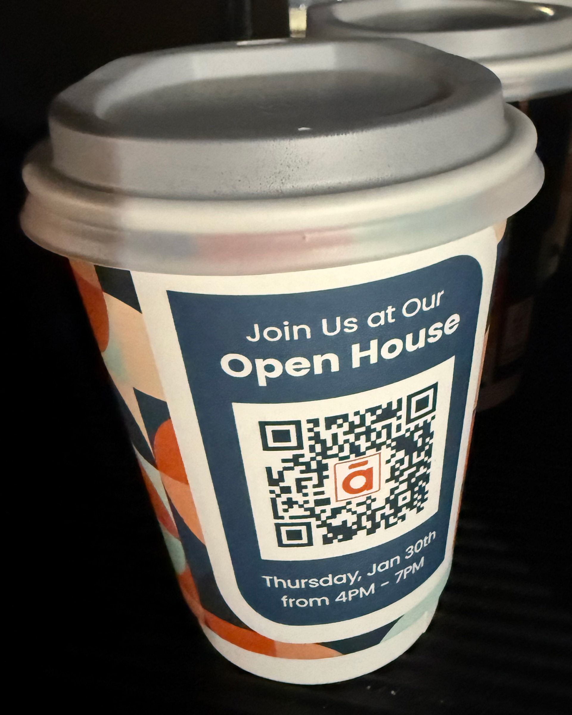 Coffee sleeve design.