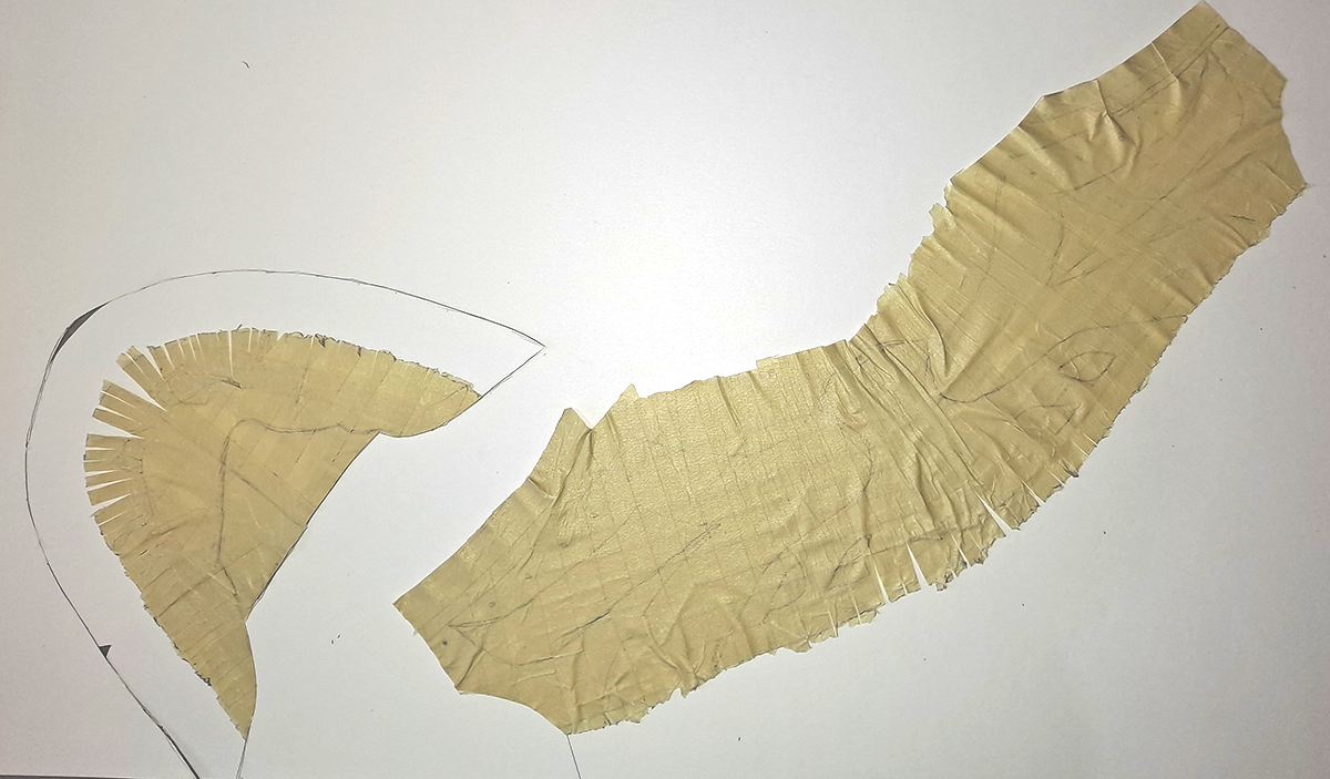 tape flattened