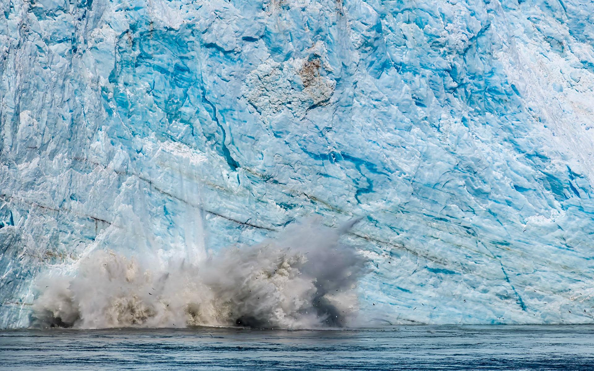 Glacier Calving, Alaska