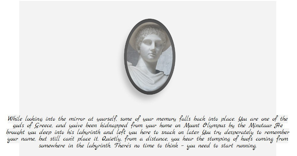 Introduction of the storyline after player solves the QR code puzzle