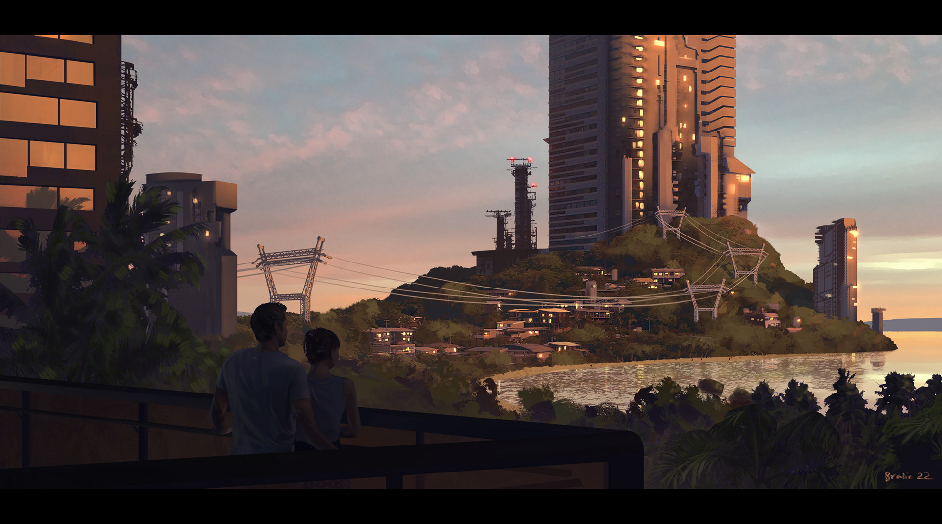 Environment Design - Sci-Fi Beach City
