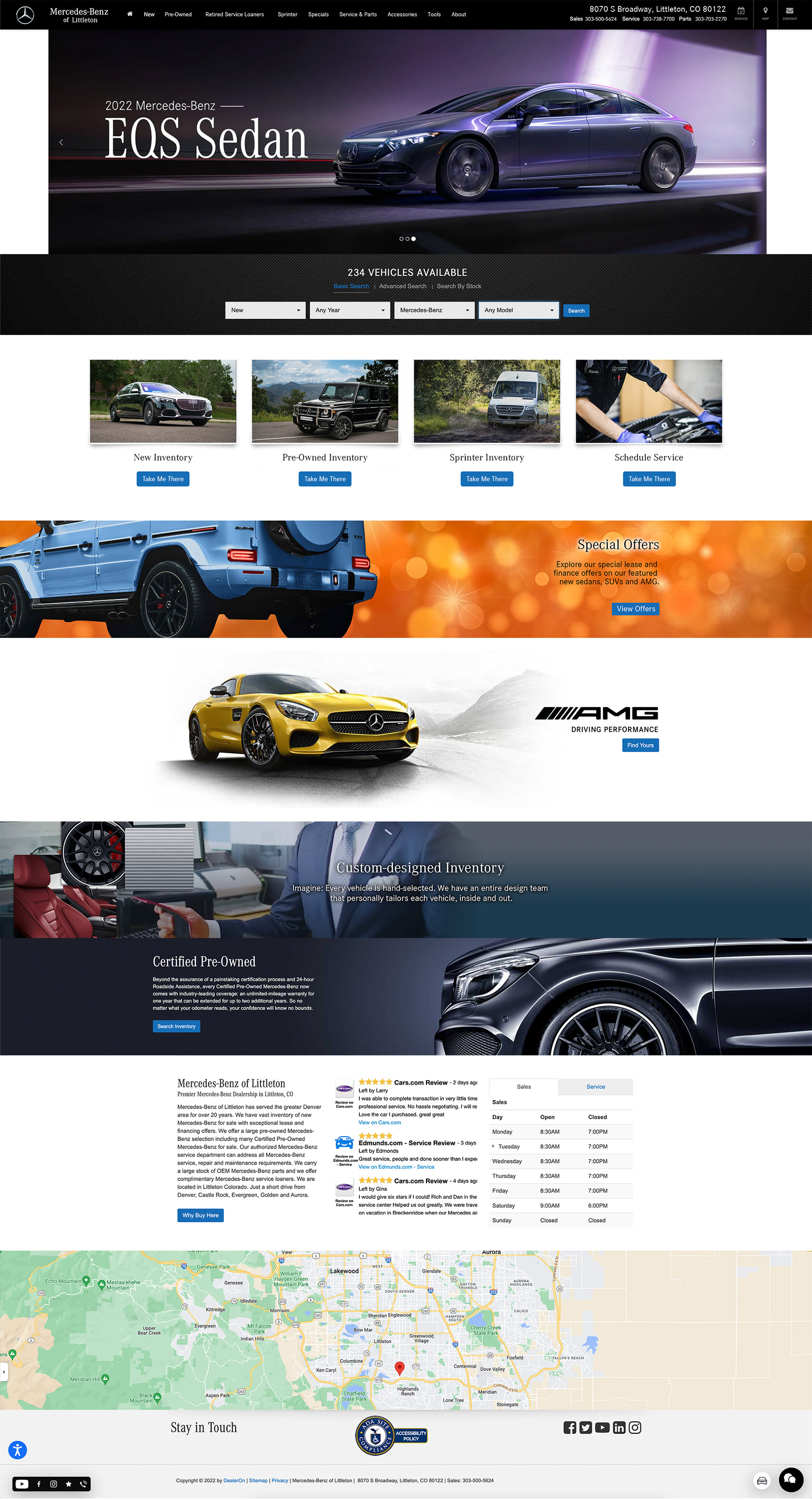 Mercedes Website homepage re-design