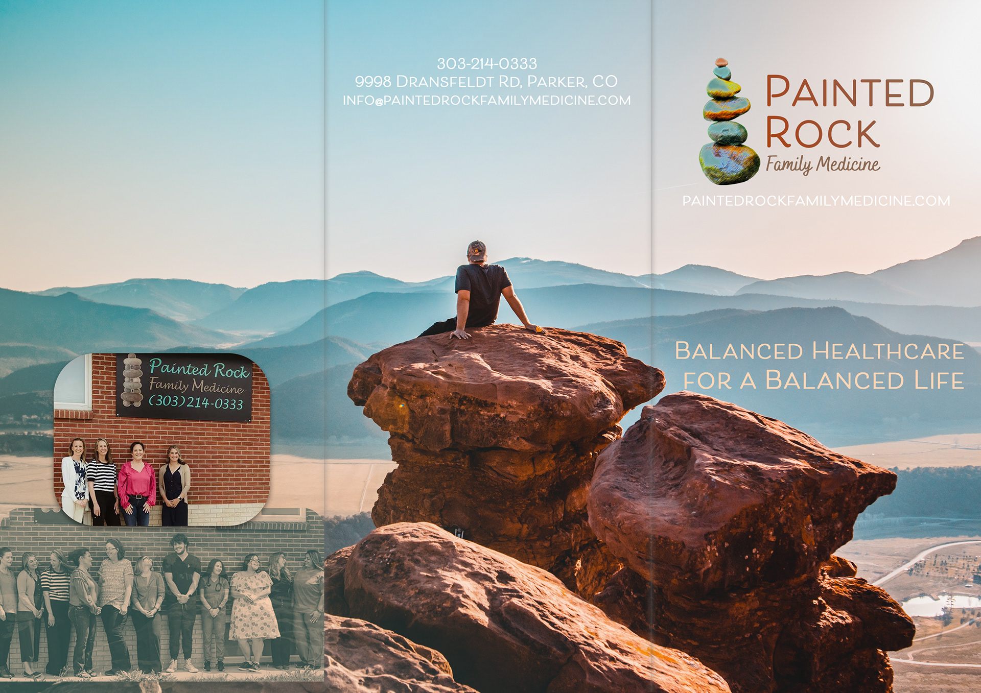 Painted Rock Brochure design (front)