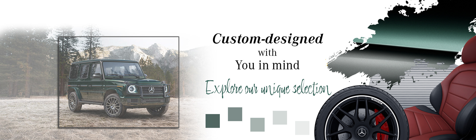 Custom-designed web banner