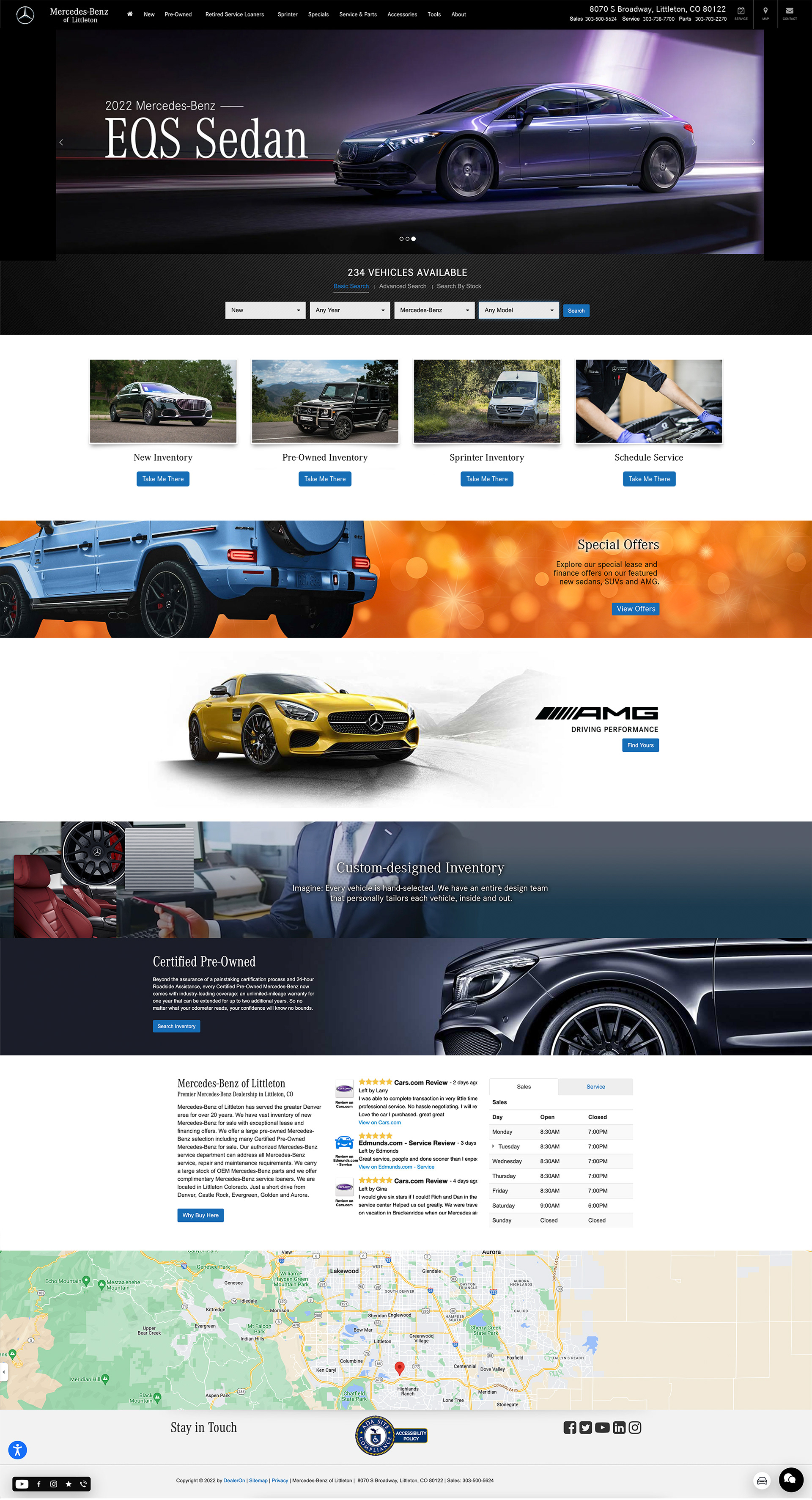 Mercedes Website homepage re-design