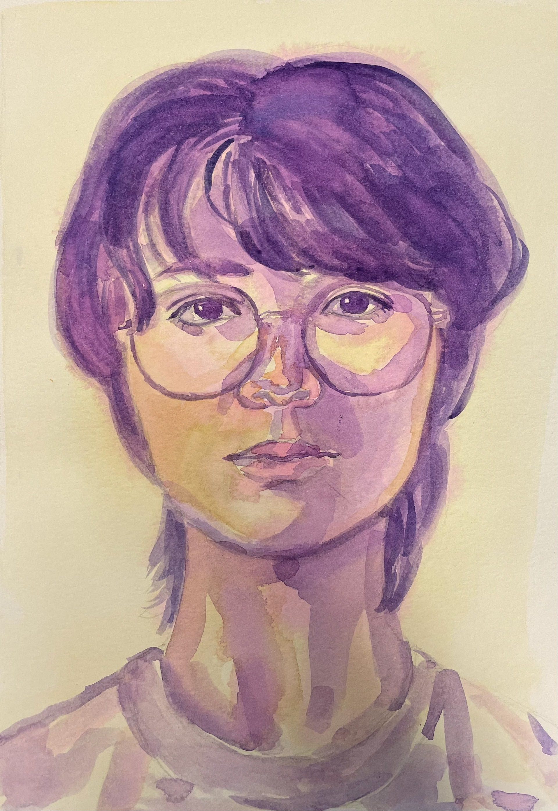 Portrait, watercolor