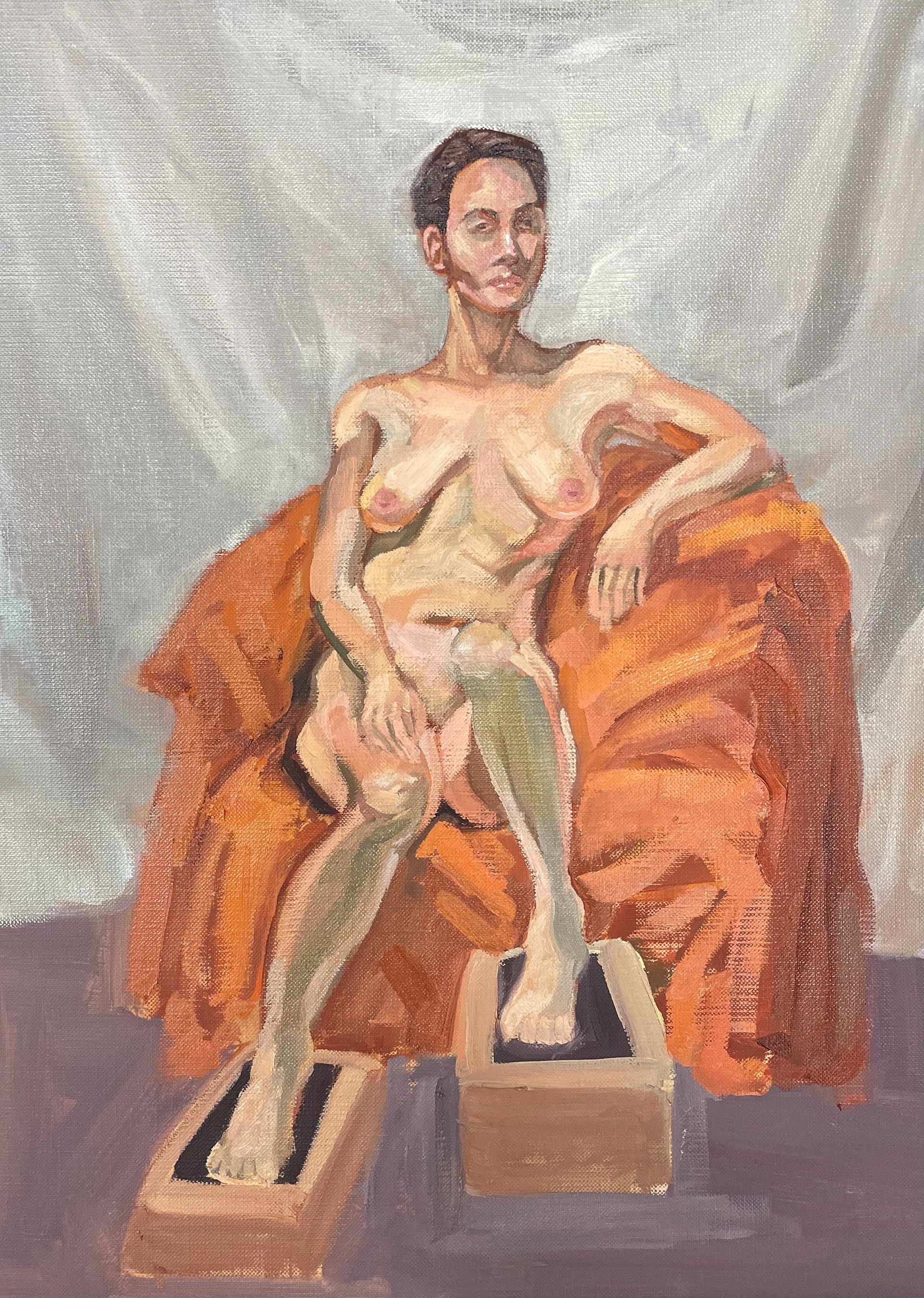 5 Hour Pose, Oil