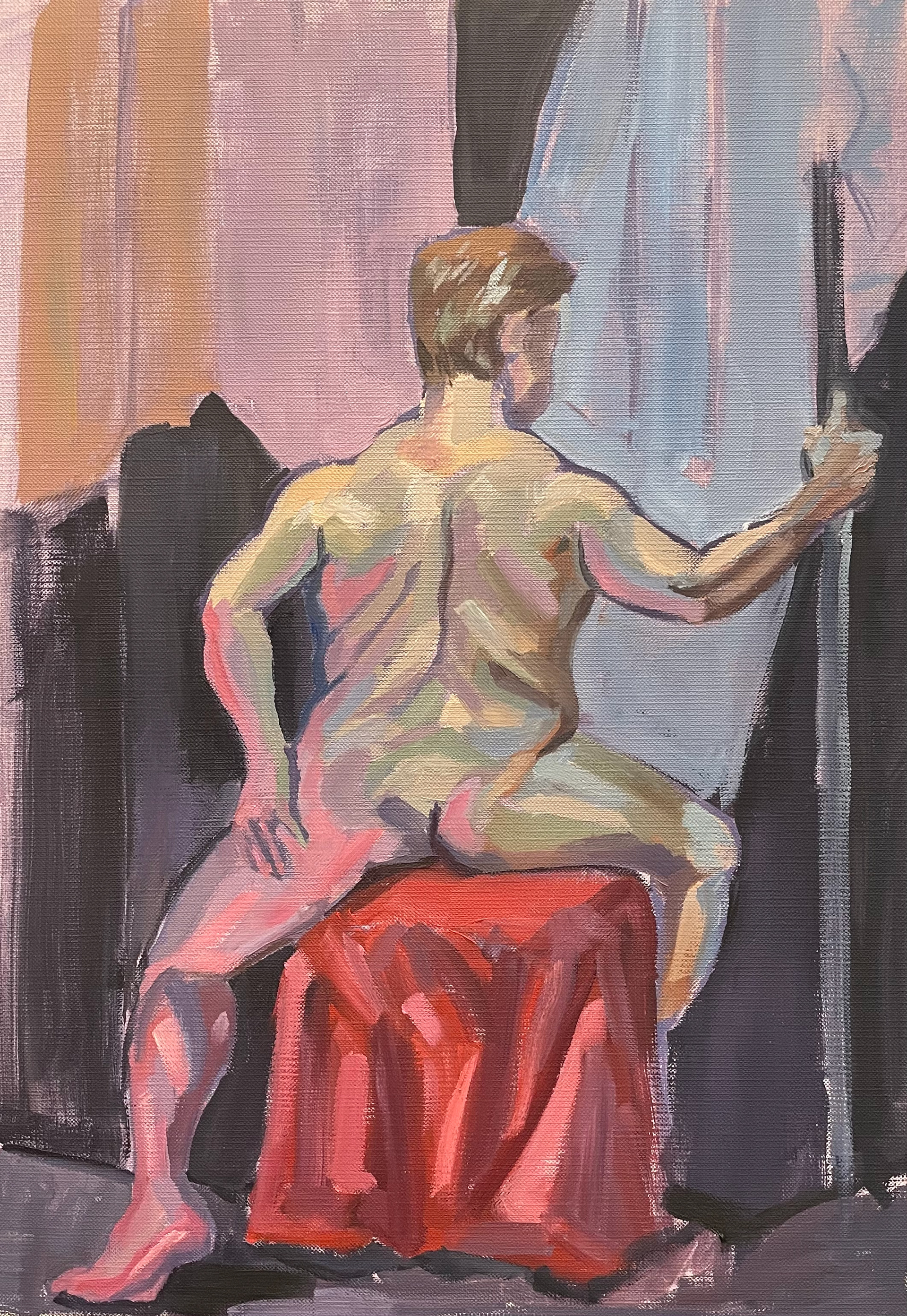 2.5 Hour Pose, Oil