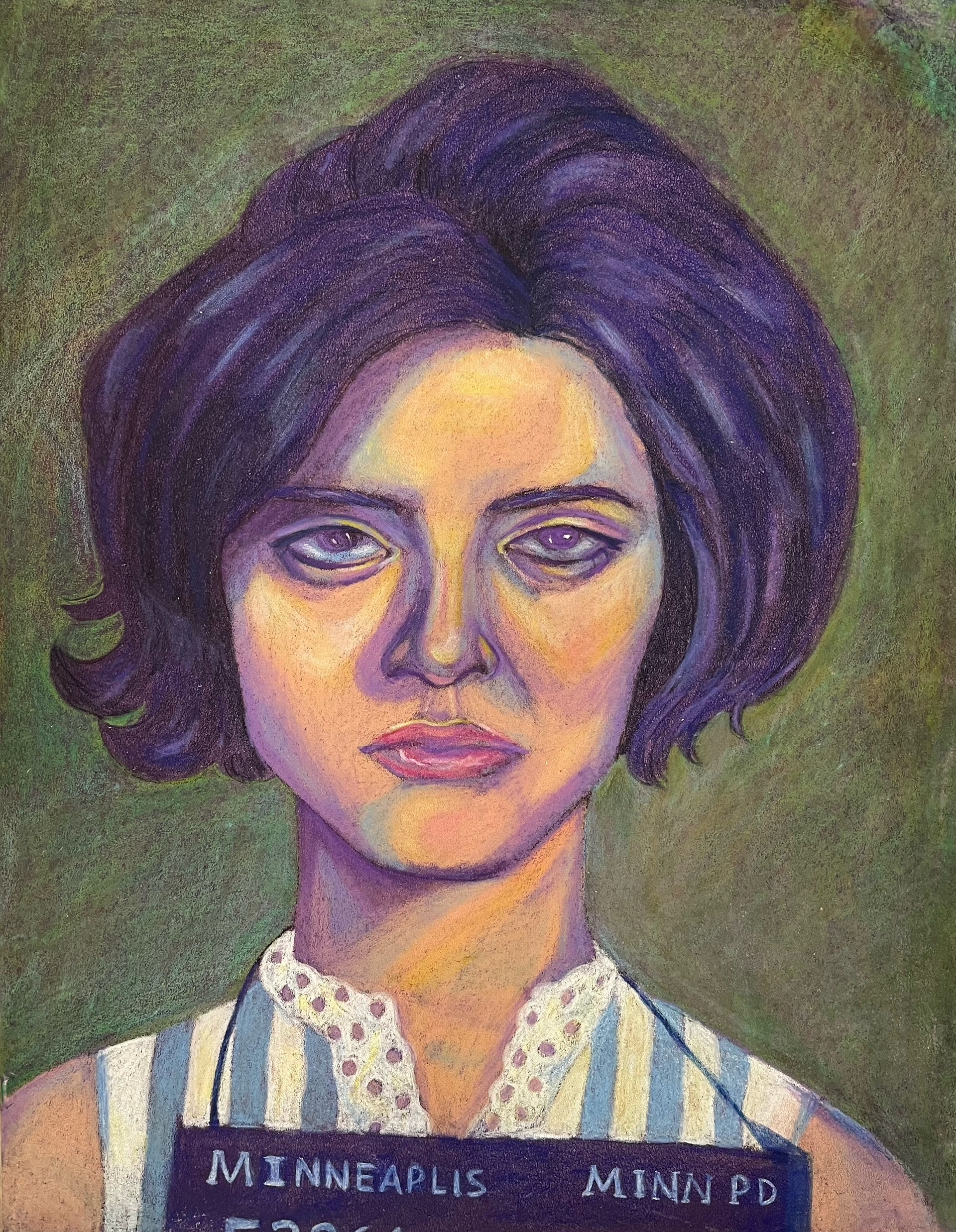 Portrait, colored pencil