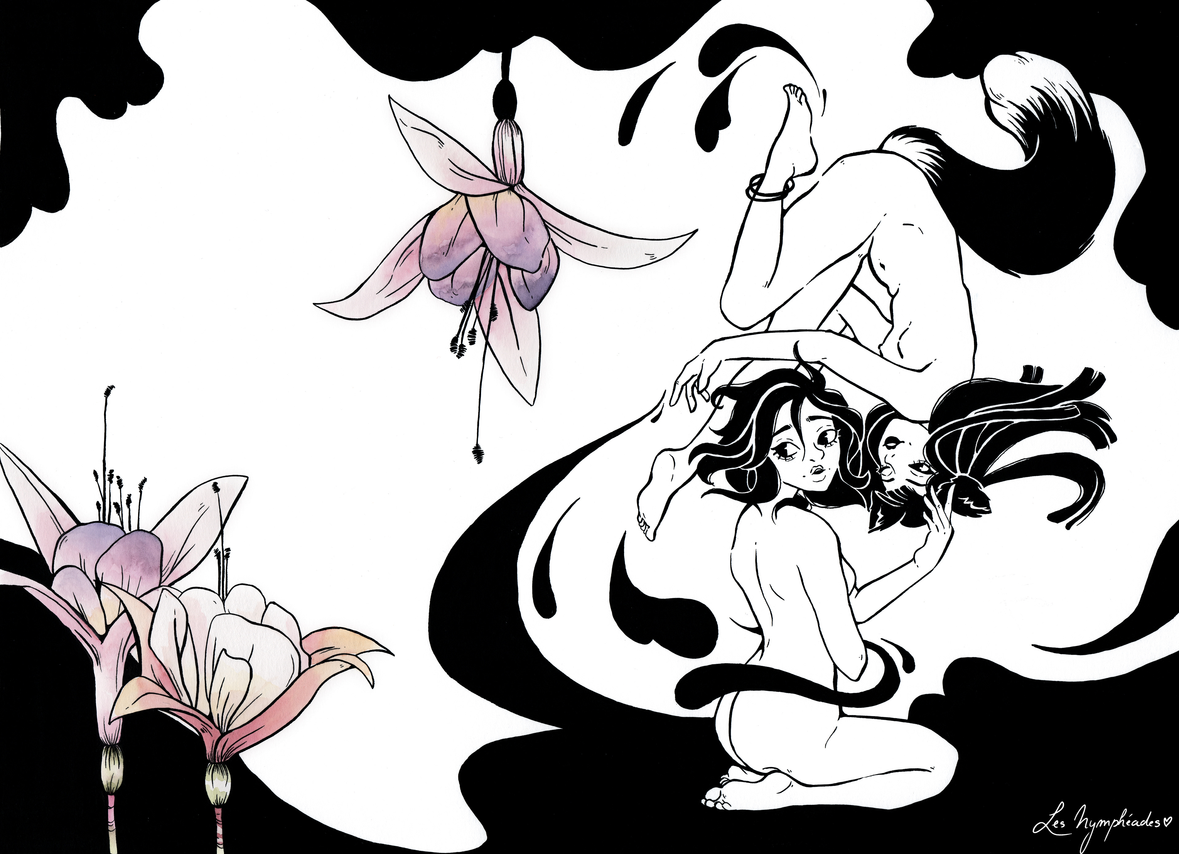 Fuchsia - page du livre "À fleur de Chair"