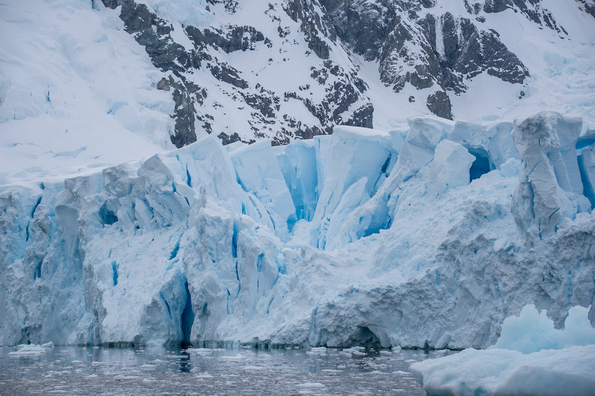 Eis in der Paradise Bay