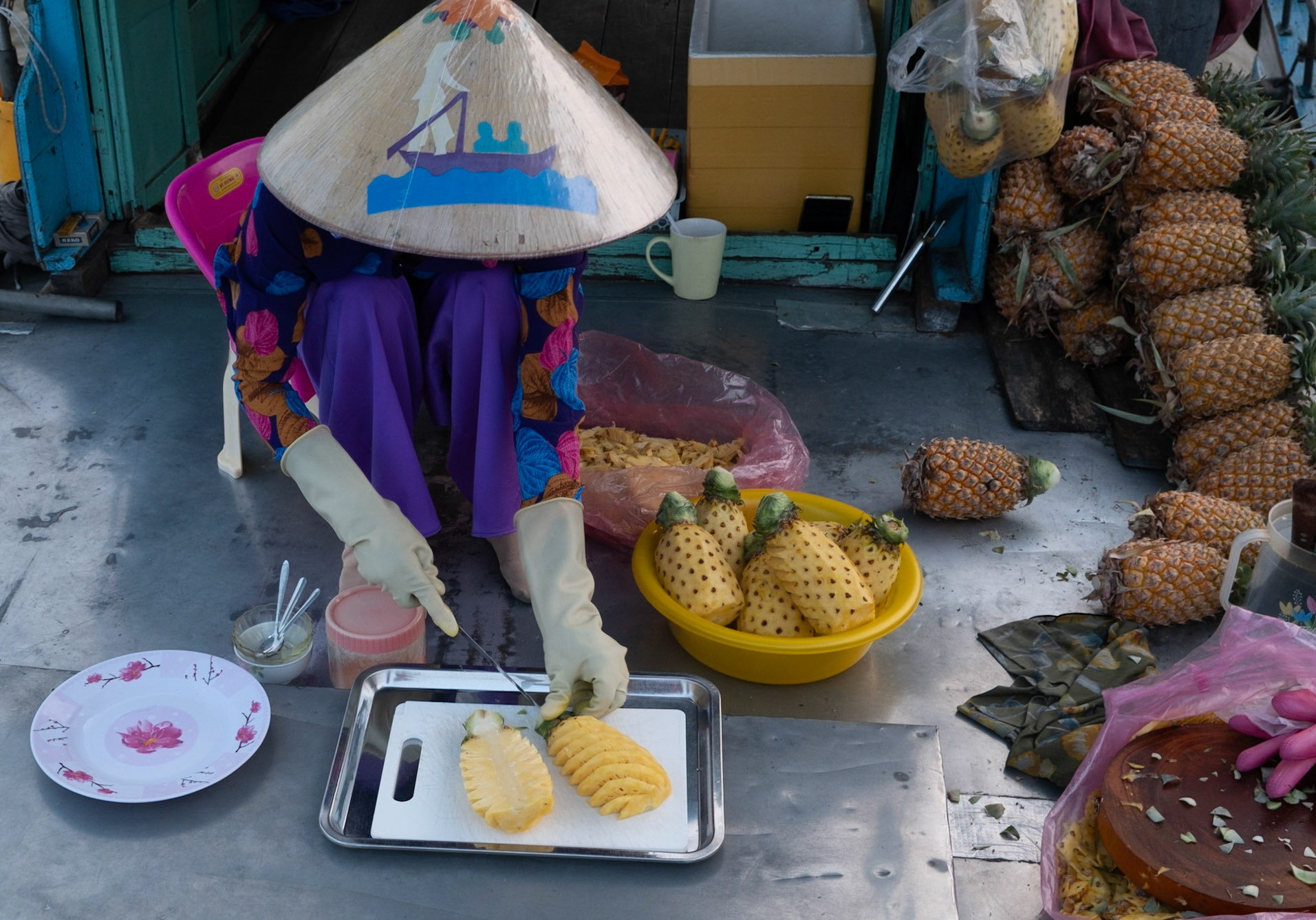Floating Market Im Mekong Delta