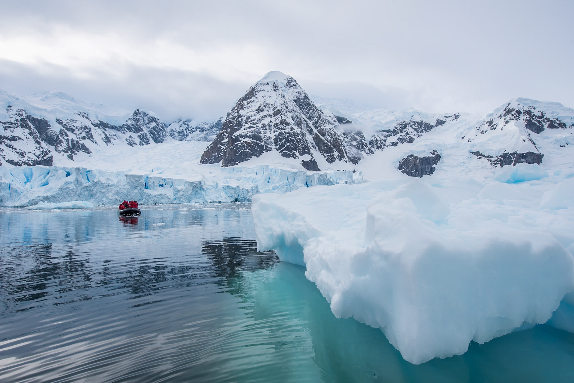 Eis in der Paradise Bay