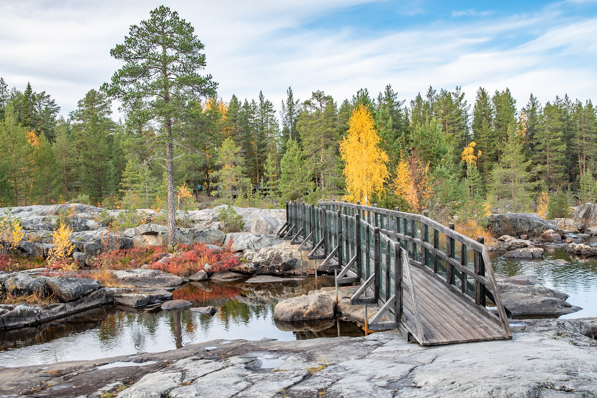 Bei den Stromschnellen von Storforsen