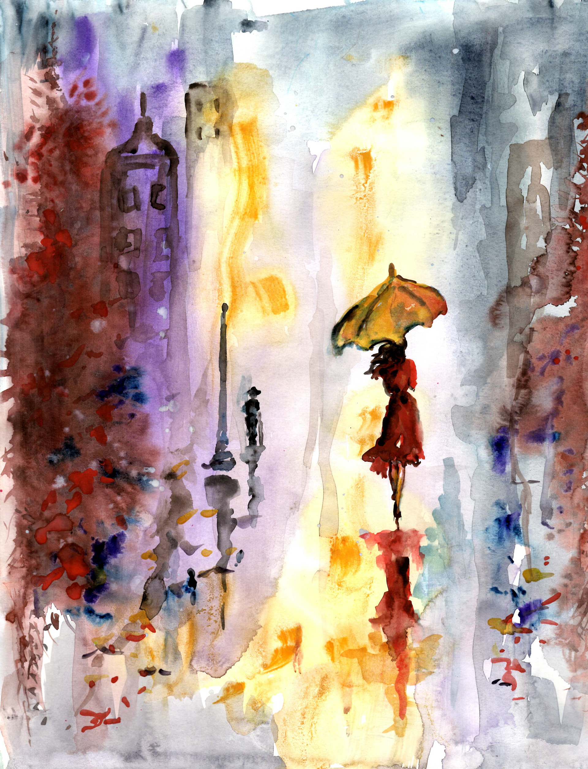 Original watercolor study