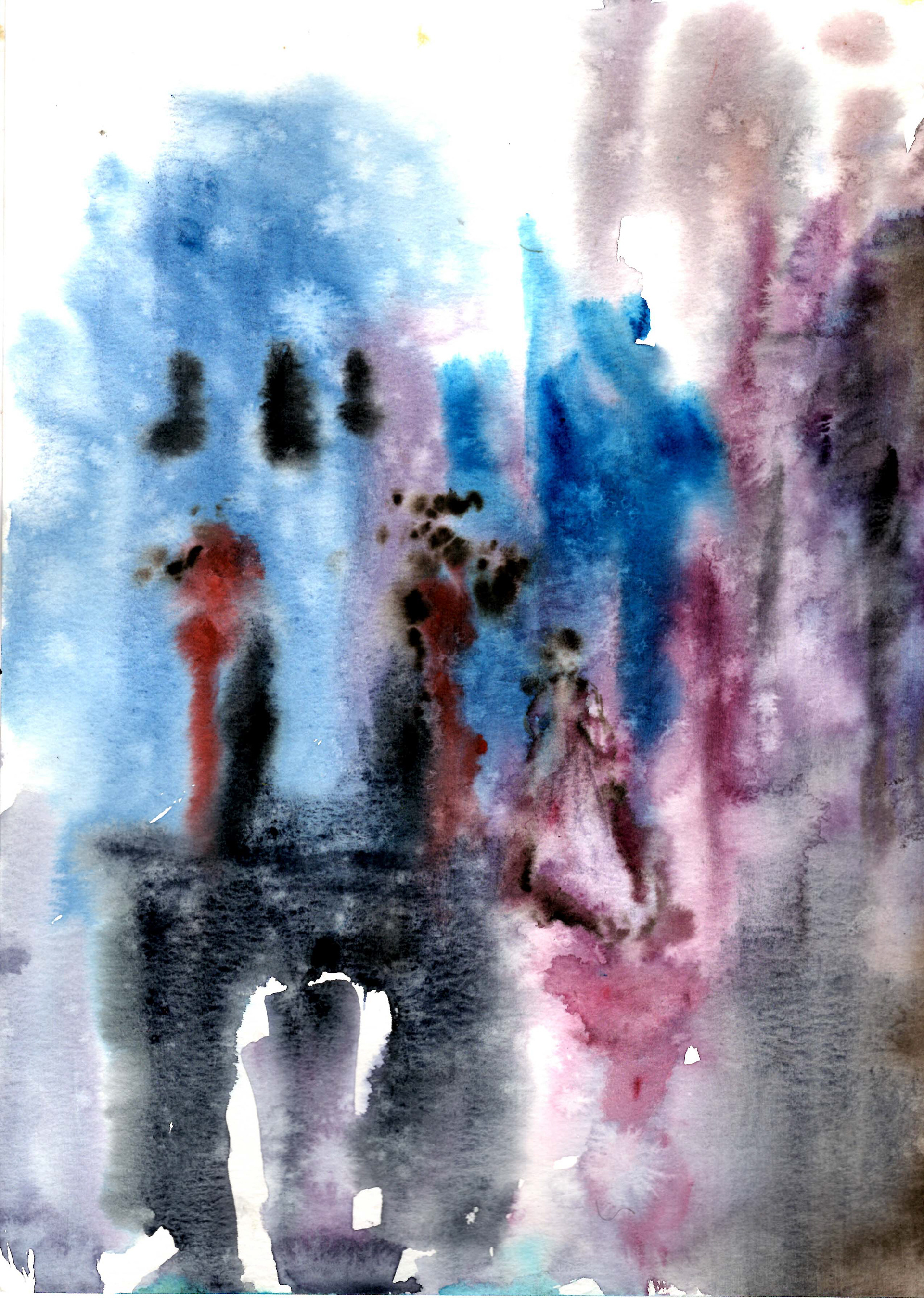 Original watercolor study