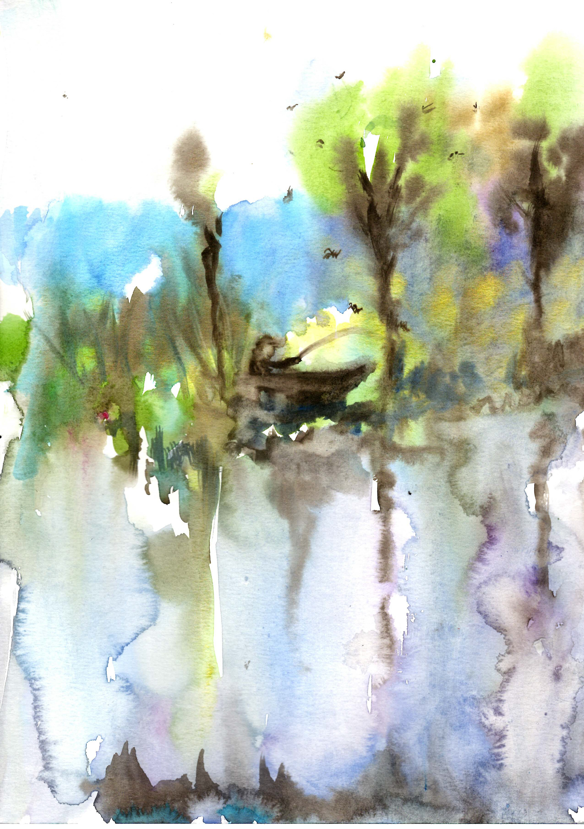Original watercolor study