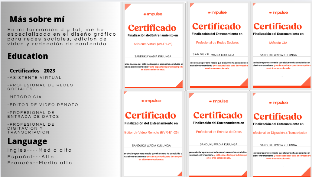 CERTIFICADOS