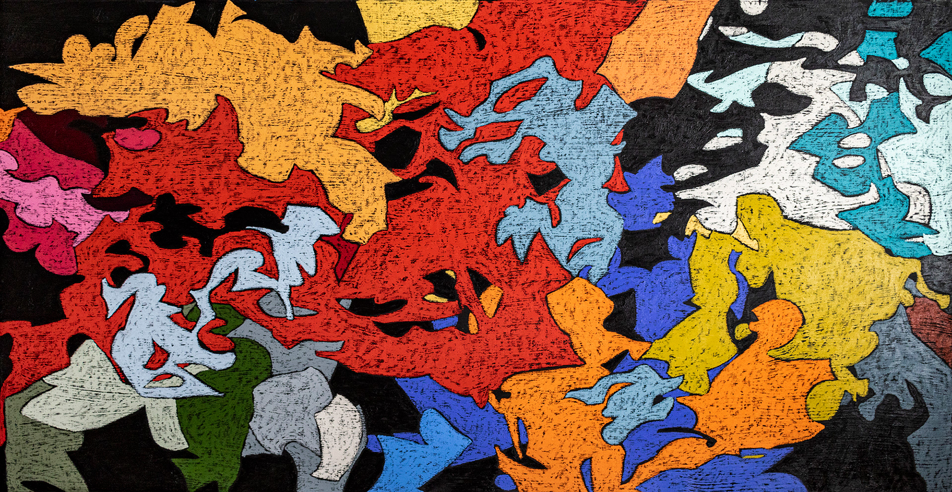 mixta/tela, 120 x 230 cm, 2021