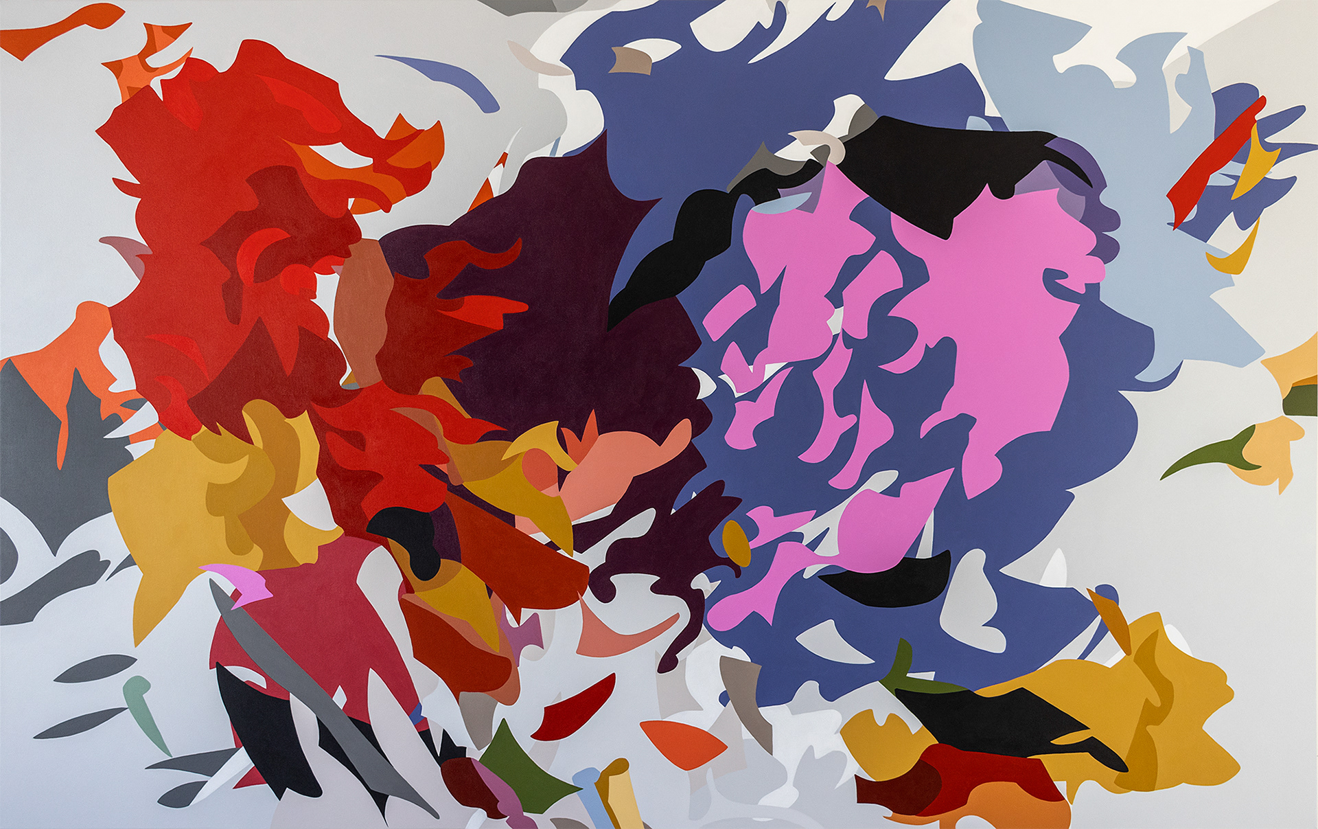 1007, acrilico/tela, 140 x 225 cm, 2021