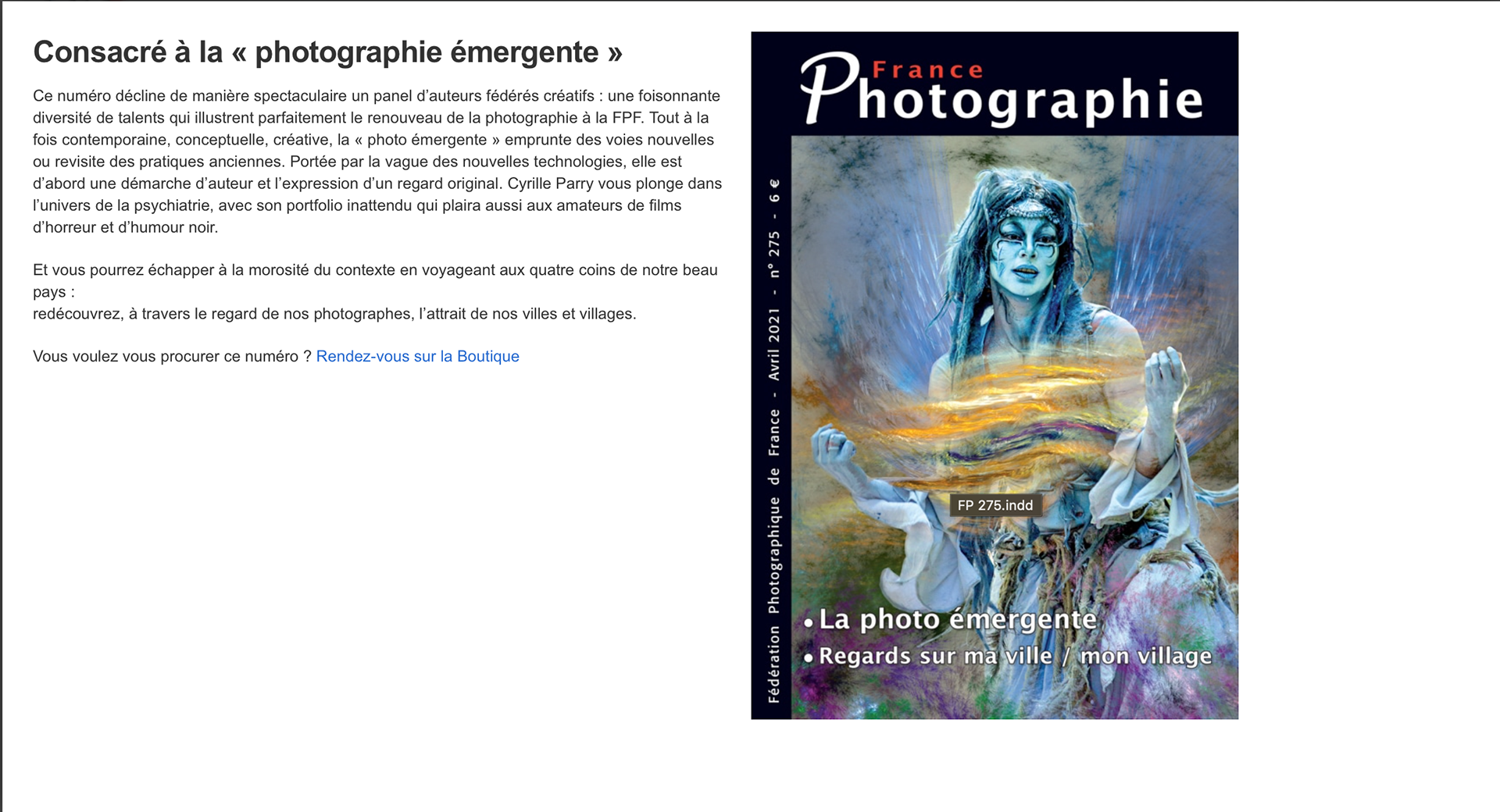 Concours de la Fédération Photographique de France