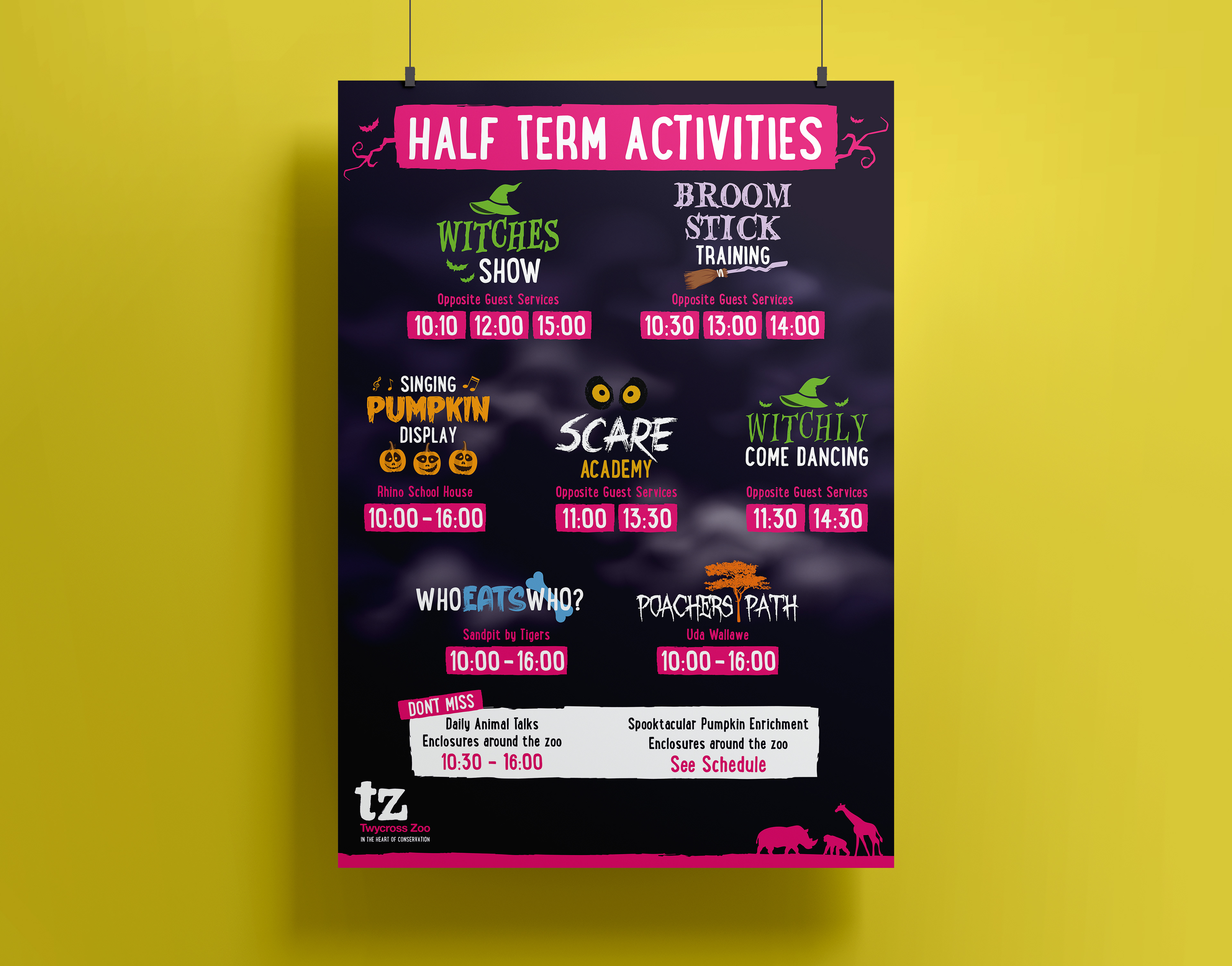 2020 October half term event schedule