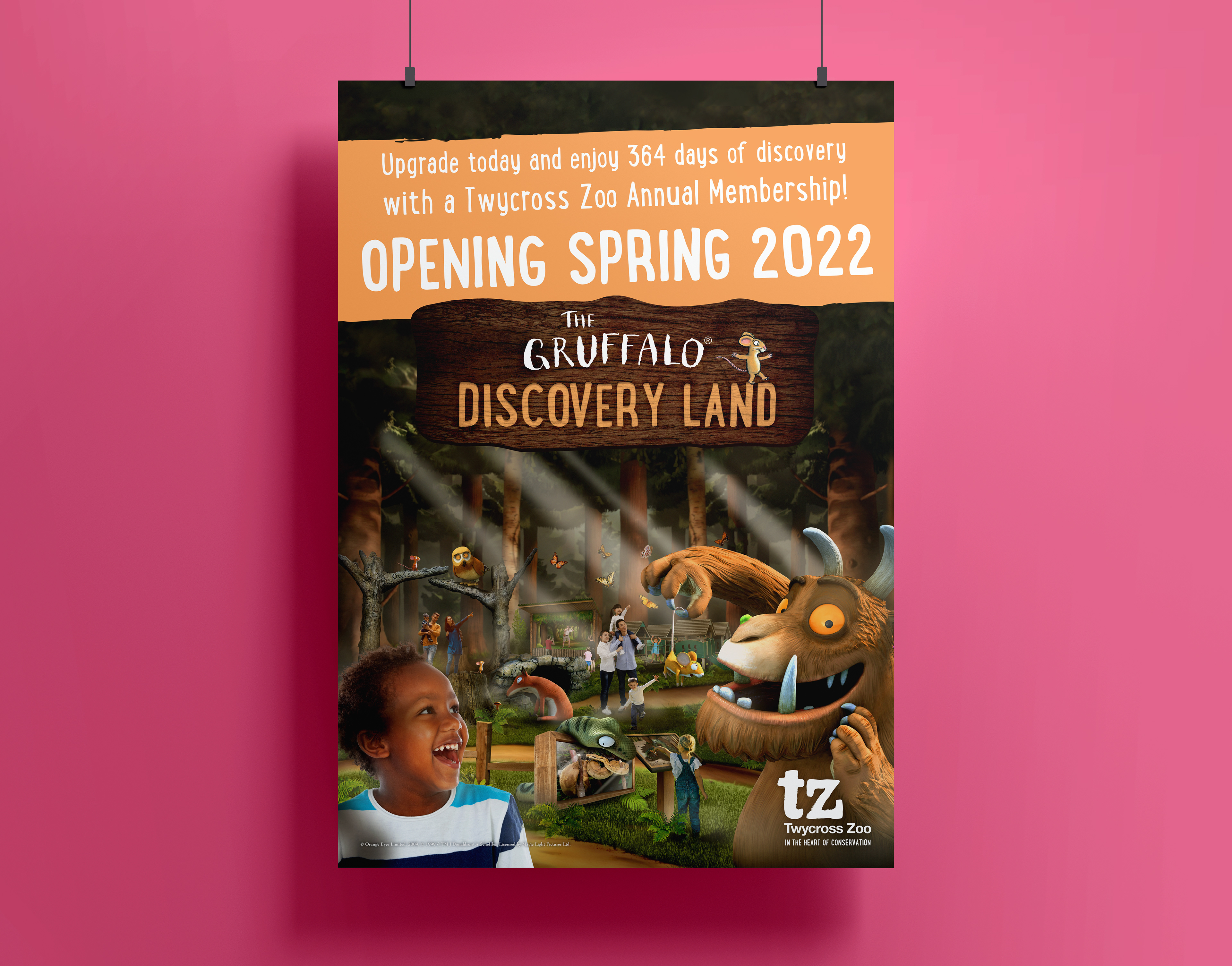 2022 The Gruffalo Discovery Land pre-opening promotion poster